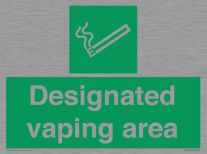 Designated vaping area